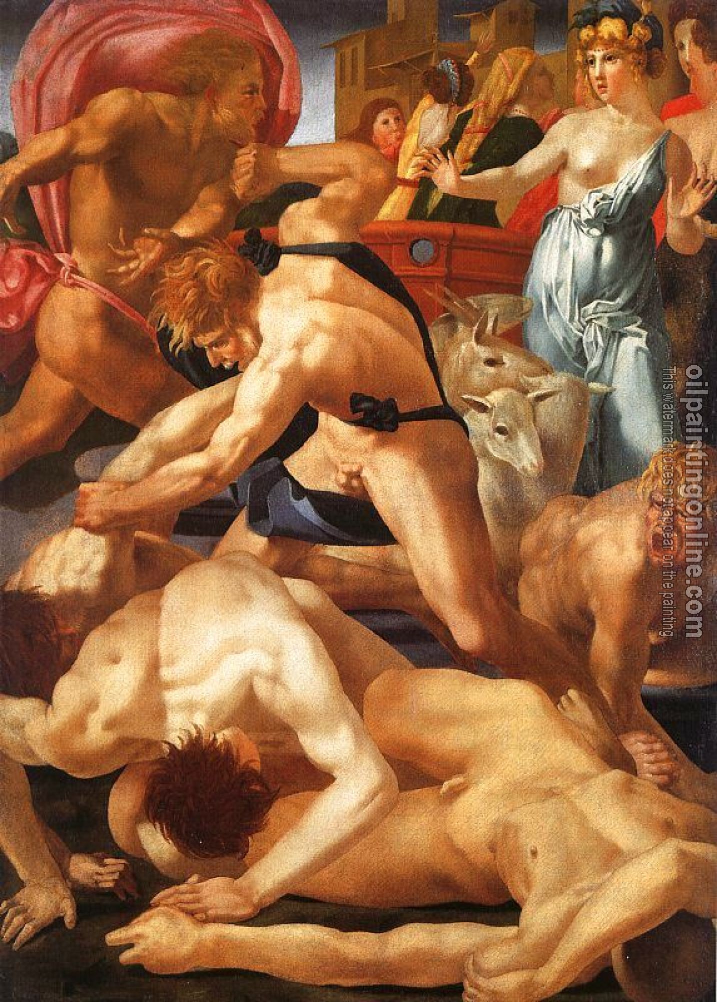 Fiorentino, Rosso - Moses Defending the Daughters of Jethro